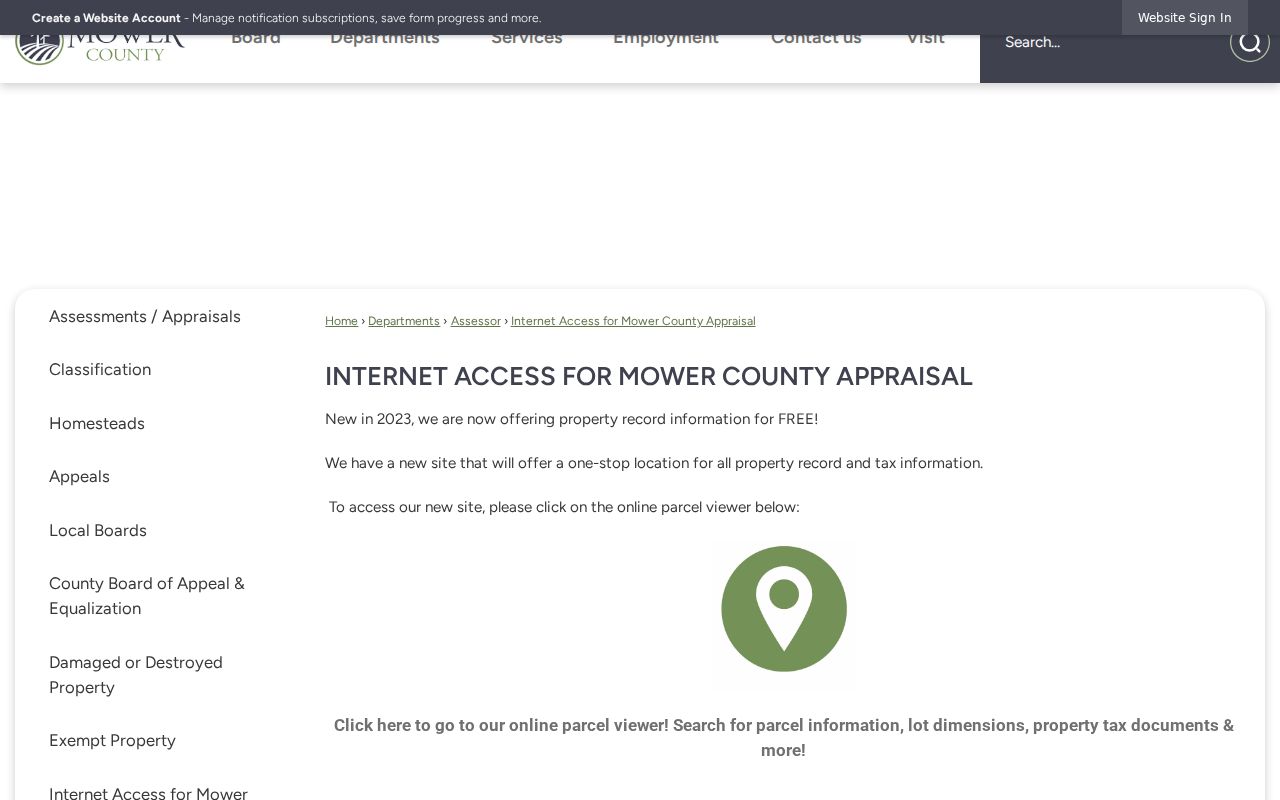 Austin street directory Mower County property search instructions