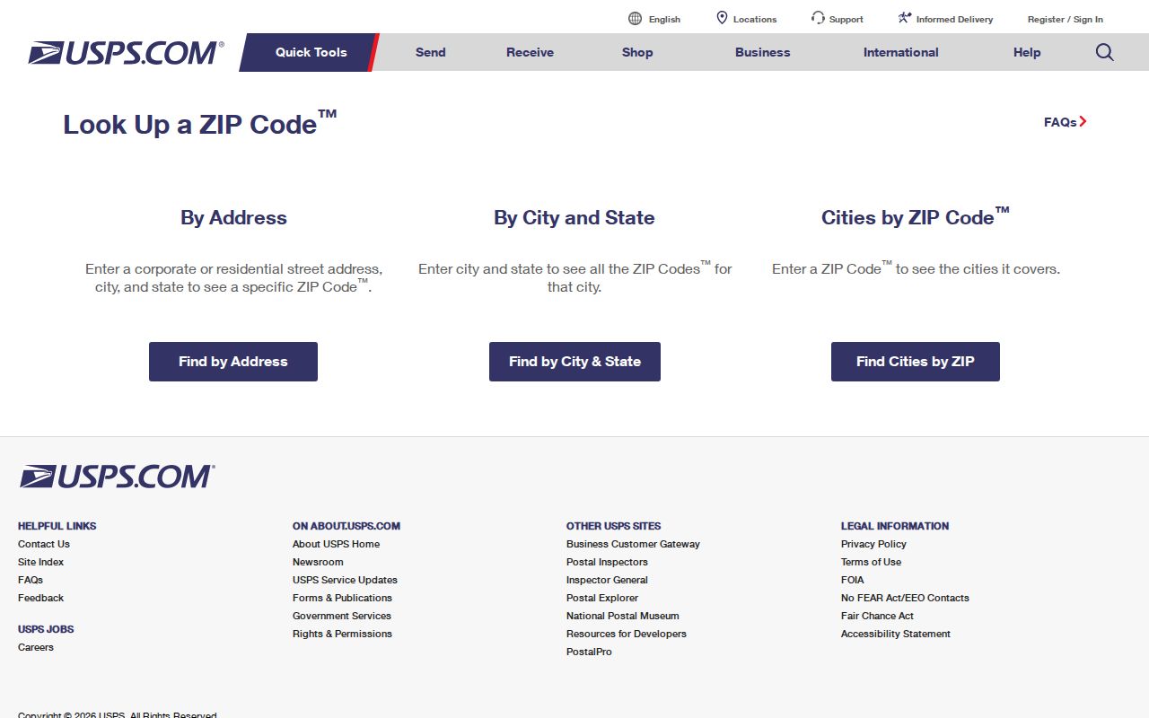 Austin ZIP code directory USPS ZIP Code Lookup